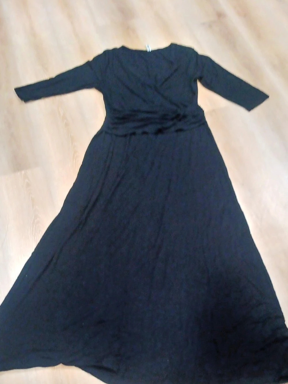 Honey&Lace Black Mid Sleeve Maxi Dress
